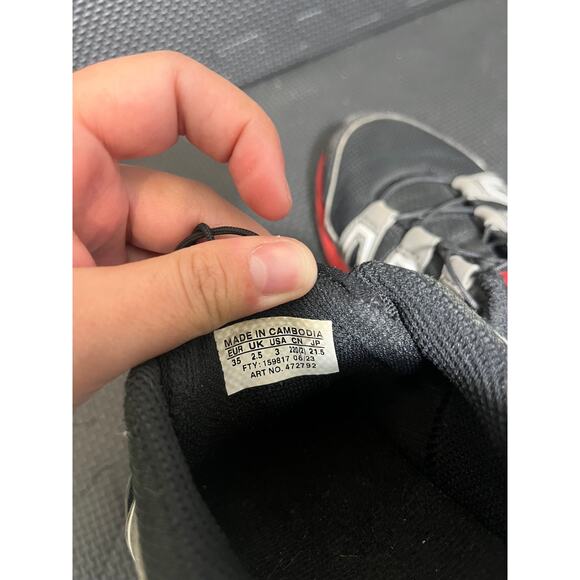 Salomon kids speedcross athletic hiking shoes outdoors black red size 3 youth - Picture 7 of 7